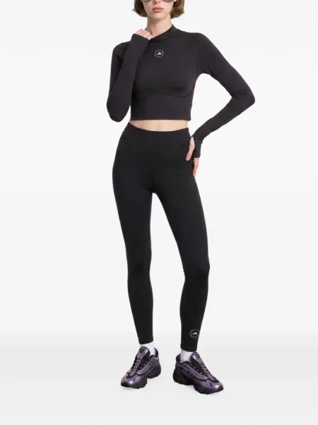 Γυμναστήριο κολάν Adidas By Stella Mccartney μαύρο