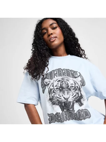 Supply&demand T-Shirt Tiger Tee Blu niebieska