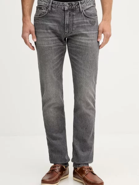 Emporio Armani blugi slim fit pentru bărbați gri