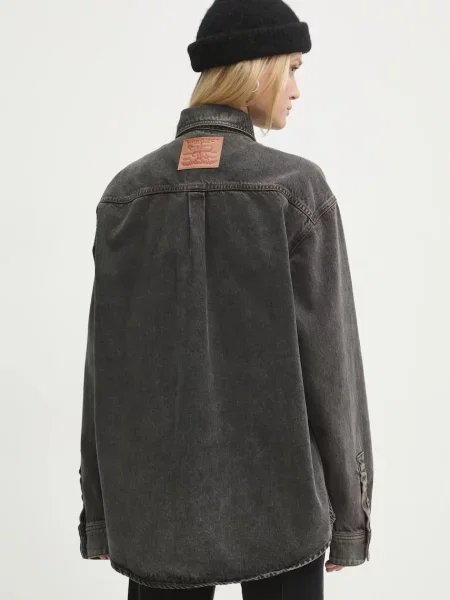 Y/Project farmering EVERGREEN PARIS BEST PATCH DENIM SHIRT szürke