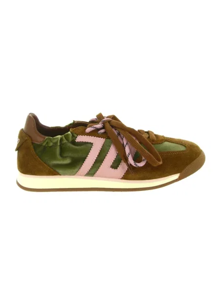 Sneakersy Back70 skórzane brązowe