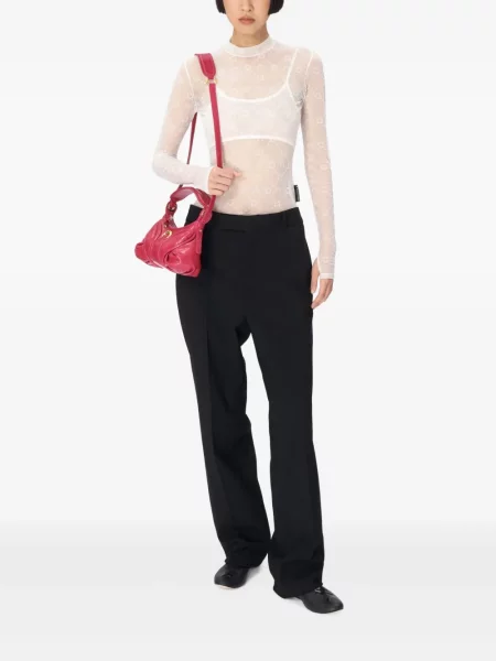 Top Marine Serre transparente alb
