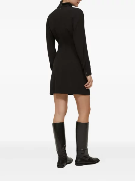 Sukienka midi Pennyblack z dekoltem w serek do kolan garniturowa czarna