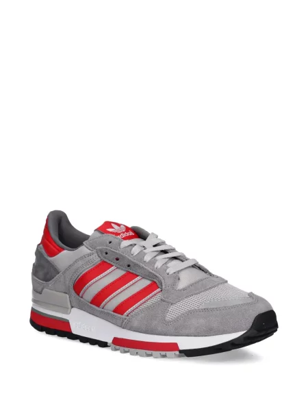 Ριγέ μισό φερμουάρ sneakers Adidas EQT σουέντ μαύρο