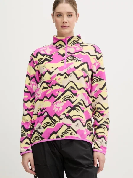 Jack Wolfskin bluză sport pentru femei Paw Era roz