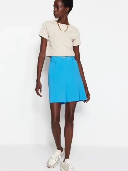 Pantaloni scurți Trendyol albastru