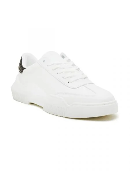 Calvin Klein Jeans De piele sneakers alb