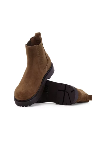 Sztyblety Birkenstock skórzane brązowe