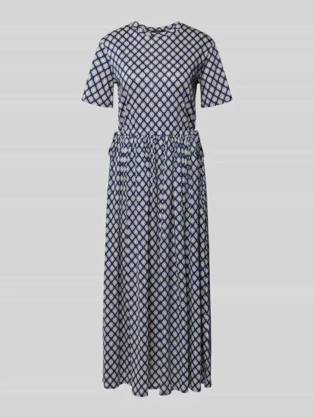 Taliowana sukienka casualowa z czystej bawełny model FASCINO' Weekend Max Mara
