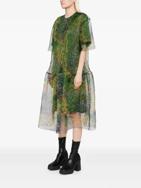 Rochie mini Jnby scurtă de costum verde