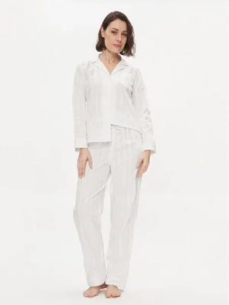 Lauren Ralph Lauren Pižama Regular Fit balta
