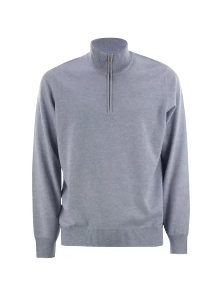 Пуловер Brunello Cucinelli синьо