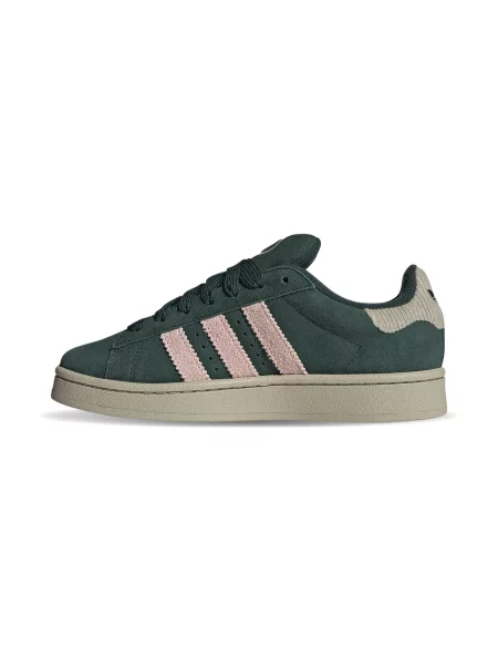 Велурени маратонки adidas Originals Campus W зелено
