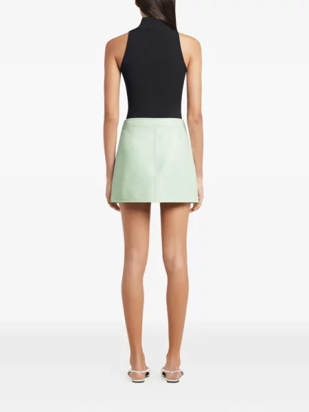 Fusta mini Courreges verde