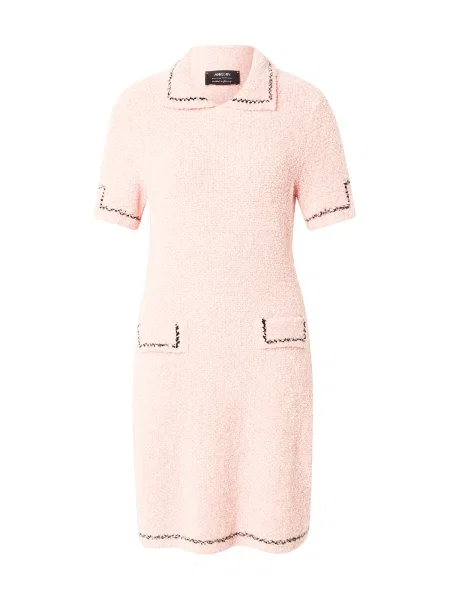 Marc Cain Pletena obleka korala črna