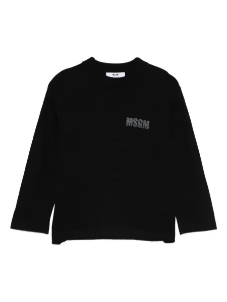 Sweter dziecięcy Msgm czarny