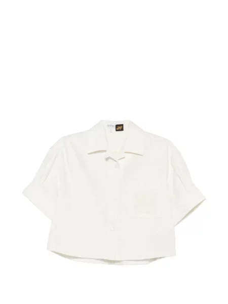 Decupat cămașă Loewe cu broderie alb