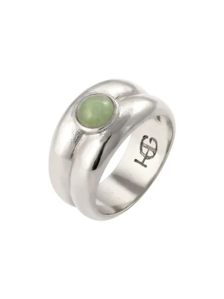 Haze&Glory Prstan / srebrna zelena