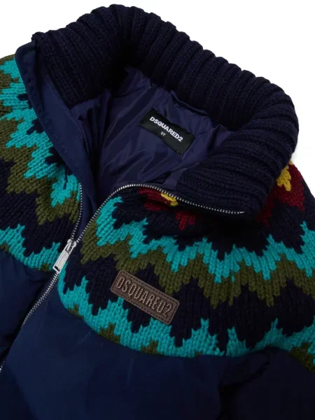 Kurtka dziecięca Dsquared2 niebieska