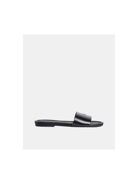 Calvin Klein Jeans Natikače Flat Sandal Slide Mg crna