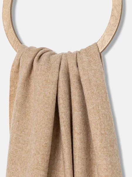 Шарф з шерстю Answear.LAB однотонна бежевий