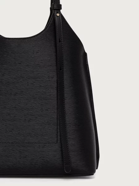 Tommy Hilfiger torebka tote z imitacji skóry czarna
