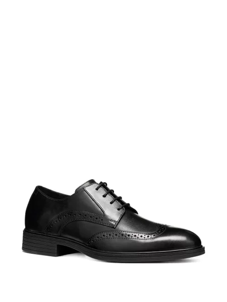 Brogues Geox με κορδόνια με δαντέλα μαύρο