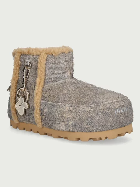 Inuikii Cozy Boot Denim cizme de zăpadă pentru femei bej