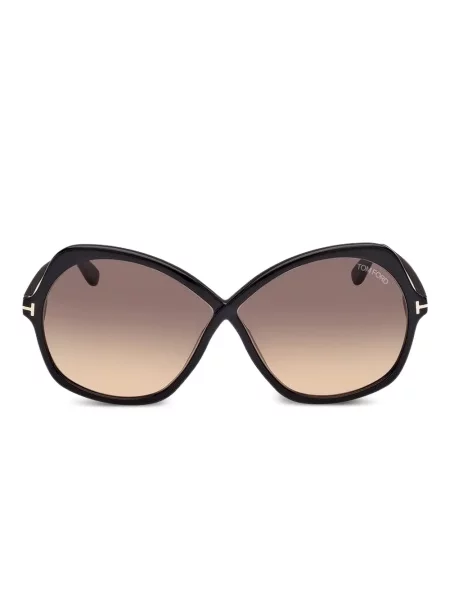Ochelari de soare Tom Ford Eyewear cu imprimeu geometric negru