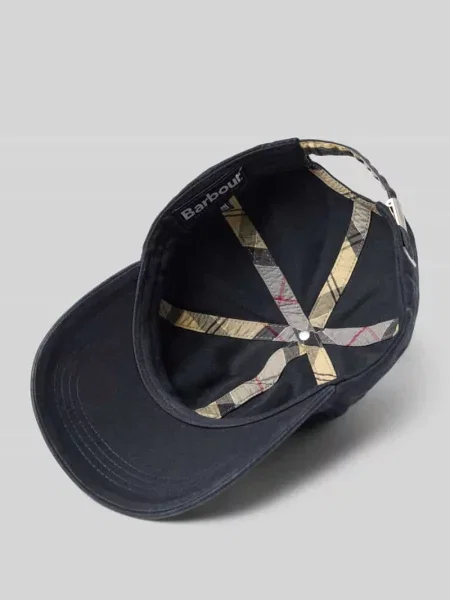 Czapka z daszkiem z czystej bawełny model ‘CASCADE’ Barbour granatowa