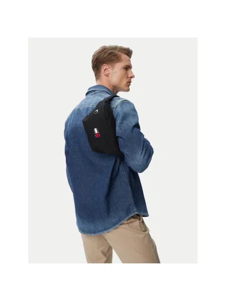 Τσάντα μέσης Tommy Jeans μαύρο