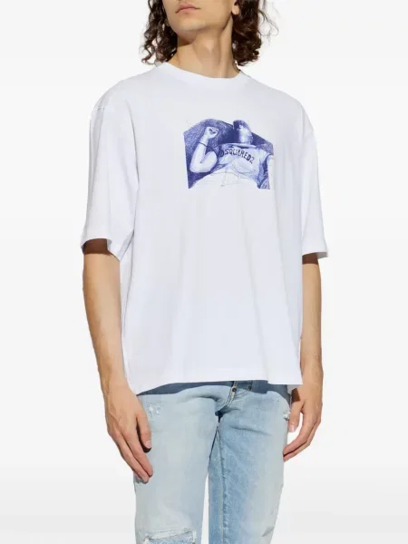 Tricou Dsquared2 cu imagine alb