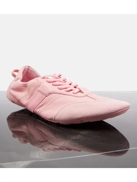 Sneakerși Gucci din piele roz