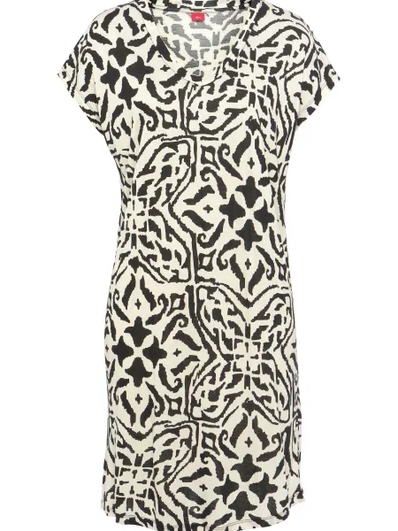 S.Oliver Rochie de seară negru alb