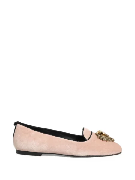 Loafers Dolce & Gabbana με μοτίβο καρδιά ροζ