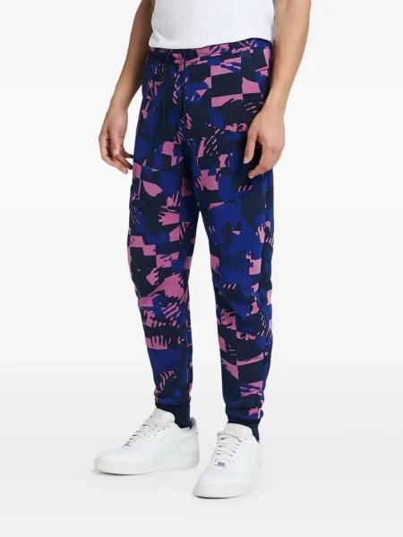 Majica s grafičkim motivom Nike od flisa s printom s kapuljačom plava