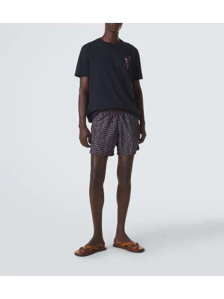 Tricou Etro cu imagine din jerseu albastru
