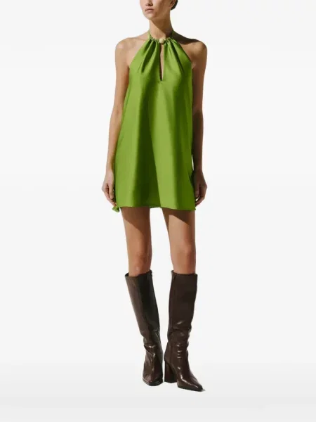 Top Baobab cu gât halter verde