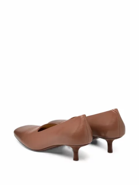Pantofi cu toc Marsell din piele maro