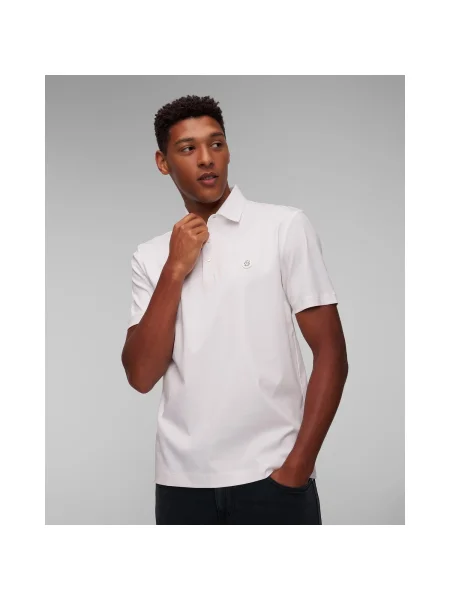 Tricou polo Boss alb