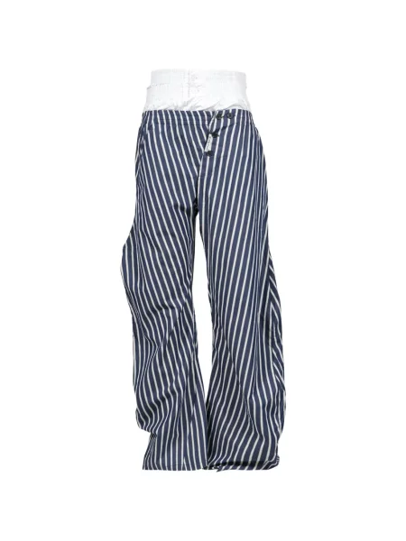 Pantaloni Natasha Zinko cu dungi albastru