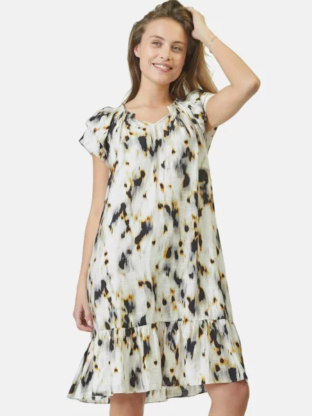 Co'couture Rochie Sunrise bej / gri negru