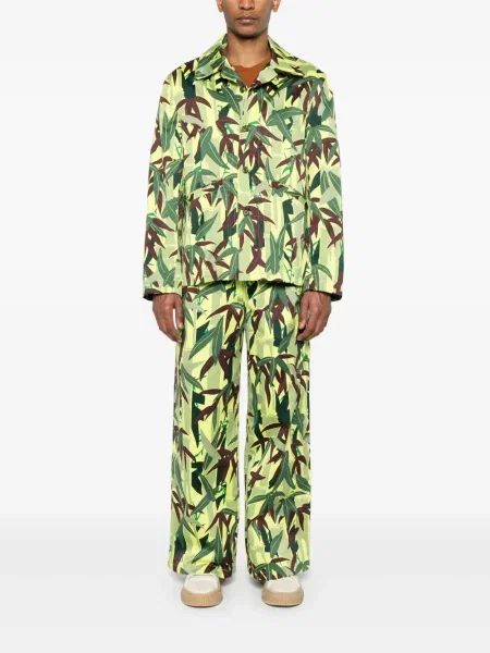 Pantaloni Kenzo cu imagine verde