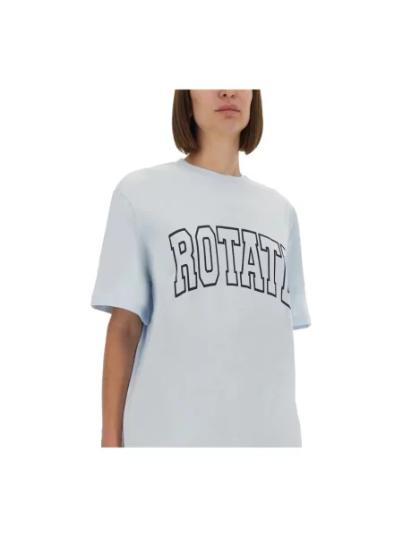 Koszulka Rotate Birger Christensen z logo niebieska