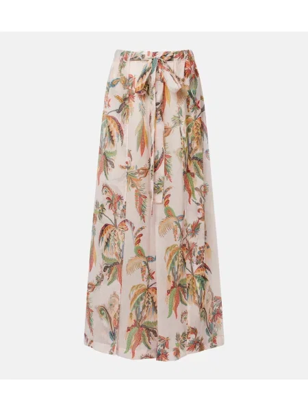 Fusta maxi Etro cu imagine alb