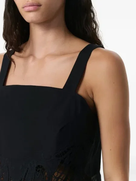 Top Rag & Bone cu broderie negru