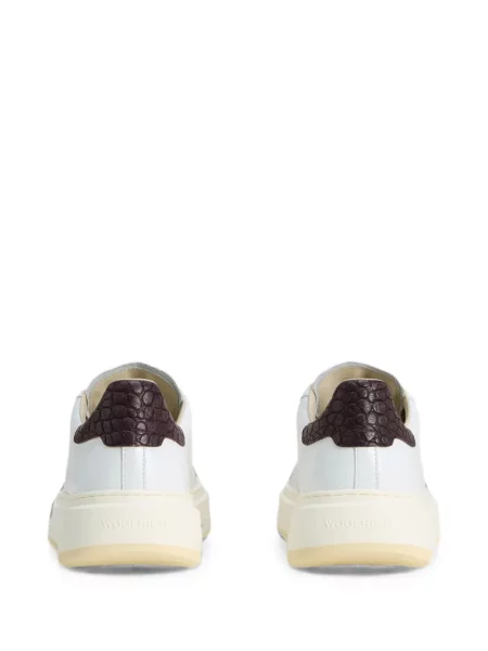 Sneakerși Woolrich din piele alb
