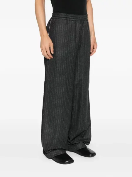 Prugaste hlače Isabel Benenato siva