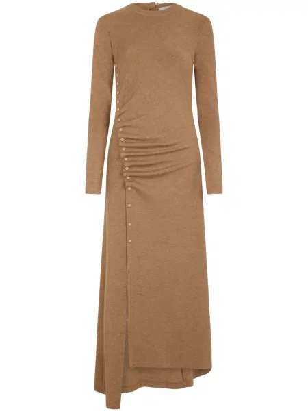 Rochie maxi Rabanne lungă de costum maro