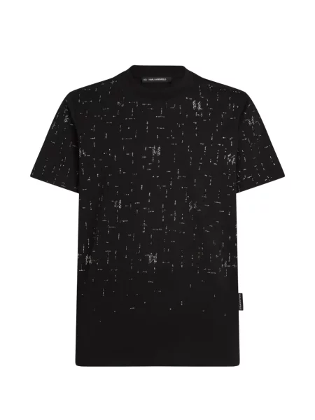 Stras tricou Karl Lagerfeld negru